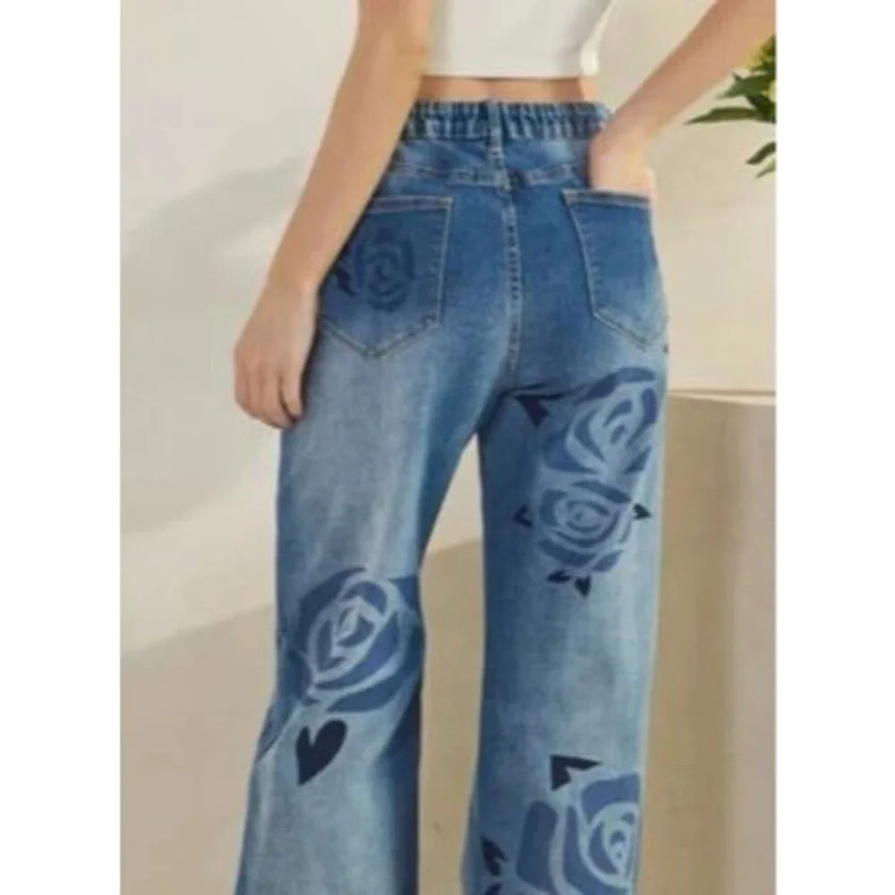 OLI & HALI jeans OH! jeans Oli and Hali pants OLI HALI jeans floral OLI&hali XL